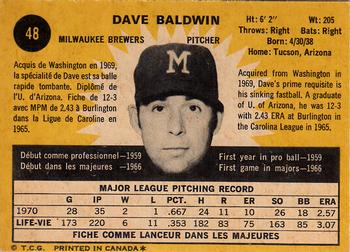 Dave Baldwin back