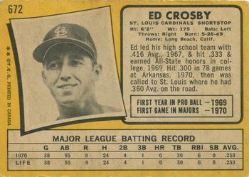 Ed Crosby back