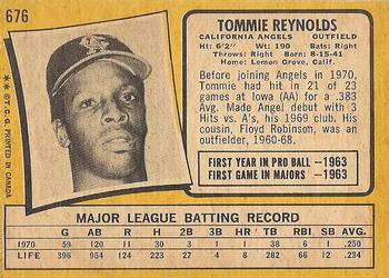 Tommie Reynolds back