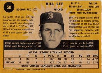 Bill Lee back