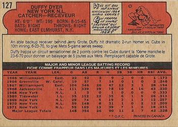 Duffy Dyer back