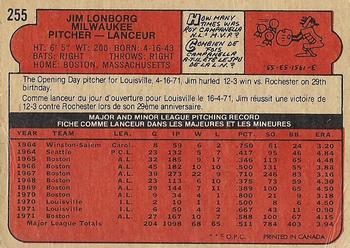 Jim Lonborg back