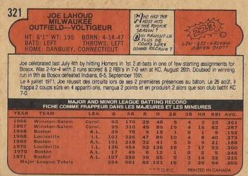 Joe Lahoud back