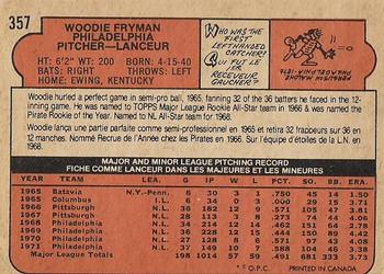 Woodie Fryman back