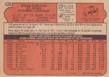 Steve Carlton back