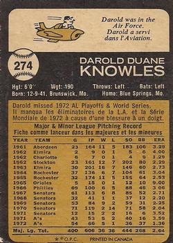 Darold Knowles back