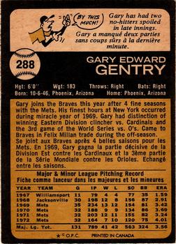 Gary Gentry back