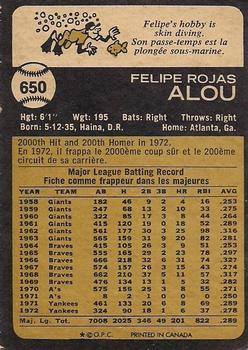 Felipe Alou back