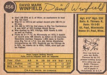 Dave Winfield back