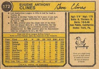 Gene Clines back