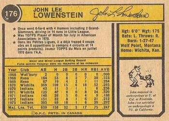 John Lowenstein back