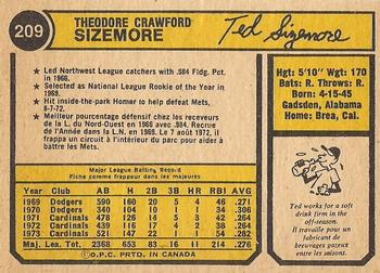Ted Sizemore back