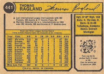 Tom Ragland back