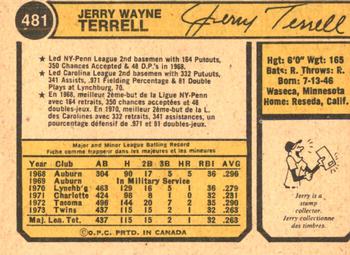 Jerry Terrell back