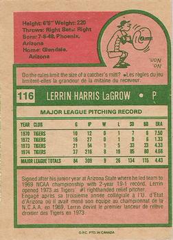 Lerrin LaGrow back
