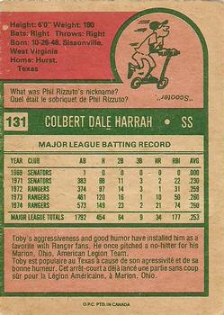 Toby Harrah back