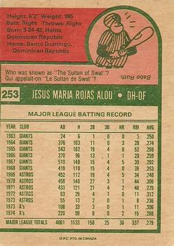Jesus Alou back