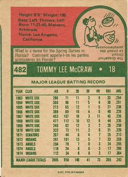 Tom McCraw back
