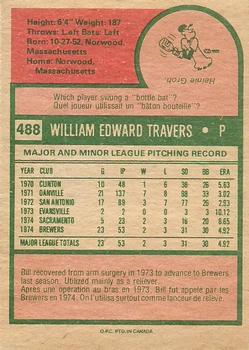 Bill Travers back
