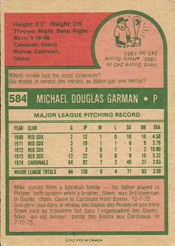 Mike Garman back