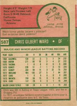 Chris Ward back