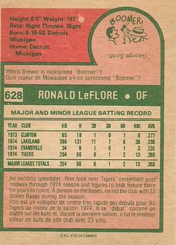 Ron LeFlore back