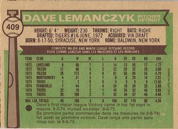 Dave Lemanczyk back