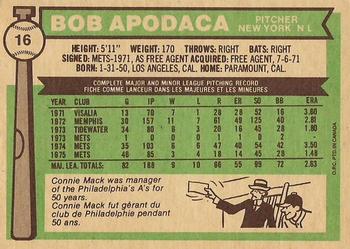 Bob Apodaca back