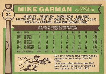Mike Garman back