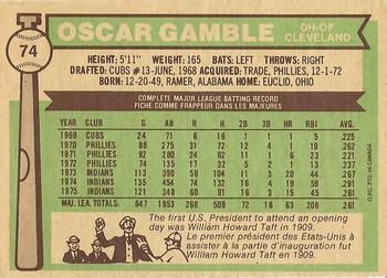 Oscar Gamble back