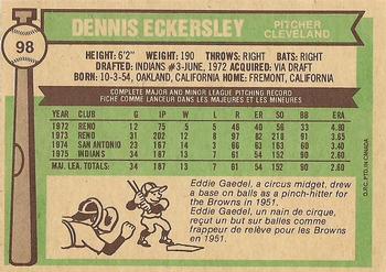Dennis Eckersley back