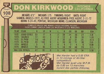 Don Kirkwood back
