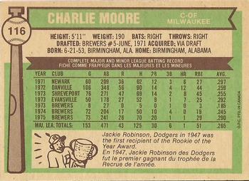 Charlie Moore back
