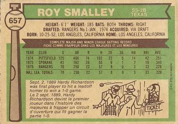 Roy Smalley back