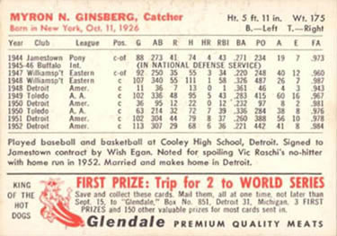 Joe Ginsberg back