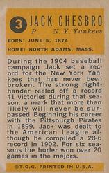 Jack Chesbro back