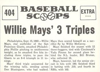 Willie Mays back