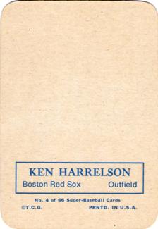 Ken Harrelson back