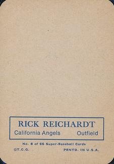 Rick Reichardt back
