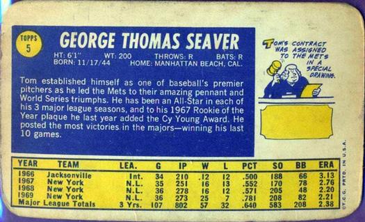 Tom Seaver back