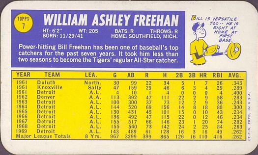 Bill Freehan back