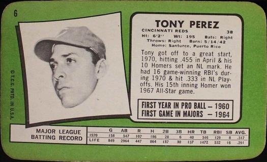 Tony Perez back