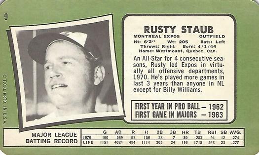 Rusty Staub back