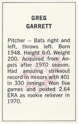 Greg Garrett back