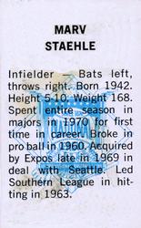 Marv Staehle back