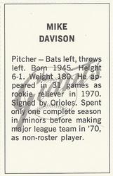 Mike Davison back