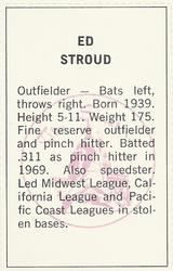 Ed Stroud back